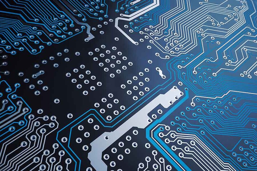 photo of a circuit board