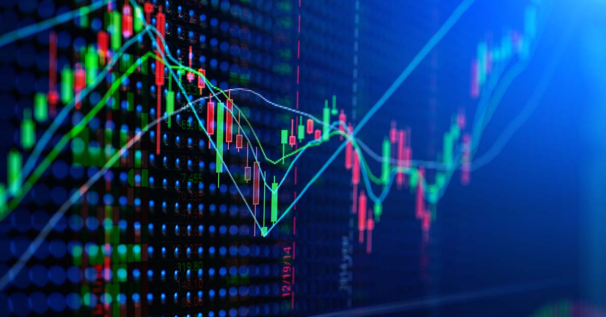 image of a chart showing market price action