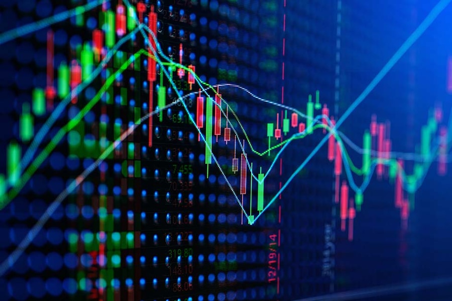 image of a chart showing market price action