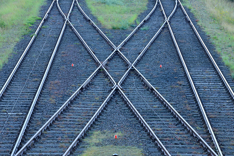 railroad track intersections