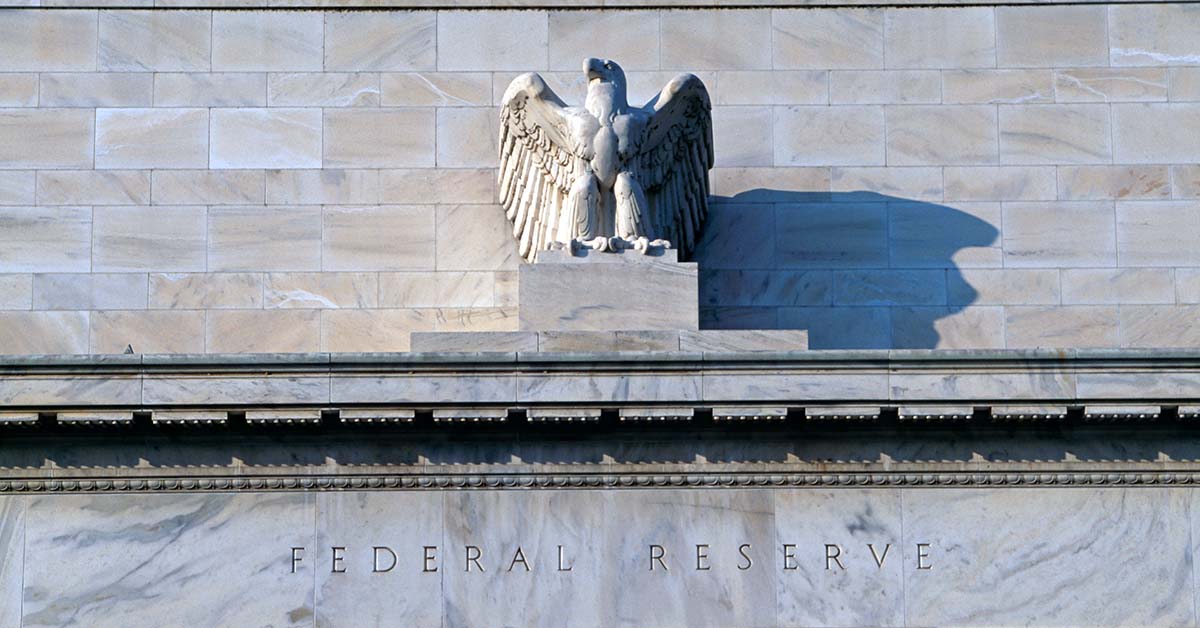 Picture of the front of the Federal Reserve building