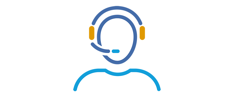 icon of a person wearing a headset