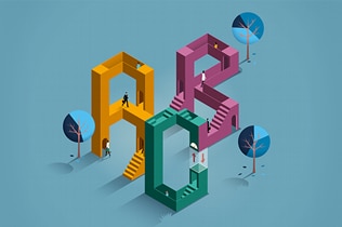 impossible geometry ABC maze