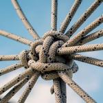 image of a series of ropes ties together
