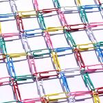 colorful abstract paperclip grid