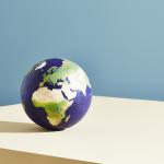globe on a tabletop