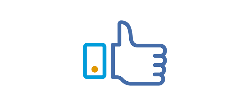 icon of a thumbs up
